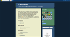 Desktop Screenshot of iscexamnotes.blogspot.com