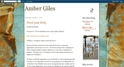 Desktop Screenshot of amberjoygiles.blogspot.com