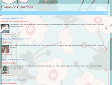Tablet Screenshot of claudinhacoisasetal.blogspot.com