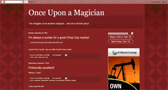 Desktop Screenshot of oncemagician.blogspot.com