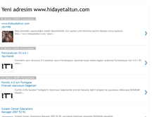 Tablet Screenshot of hidayetaltun.blogspot.com