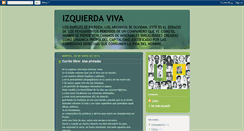 Desktop Screenshot of izquierdaviva.blogspot.com