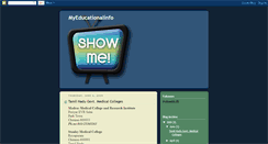 Desktop Screenshot of myeducationalinfo.blogspot.com