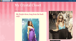 Desktop Screenshot of mycrystalcloset.blogspot.com