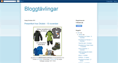 Desktop Screenshot of bloggtavlingar.blogspot.com