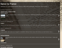 Tablet Screenshot of dancetofrance.blogspot.com