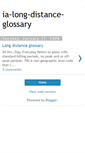 Mobile Screenshot of ia-long-distance-glossary.blogspot.com