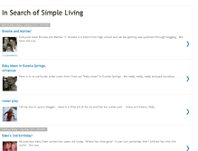 Tablet Screenshot of insearchofsimpleliving.blogspot.com