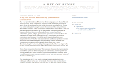 Desktop Screenshot of abitofsense.blogspot.com