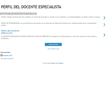 Tablet Screenshot of perfildeldocenteespecialista.blogspot.com