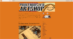 Desktop Screenshot of paintmonsterartshop.blogspot.com