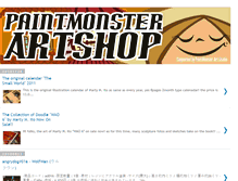 Tablet Screenshot of paintmonsterartshop.blogspot.com