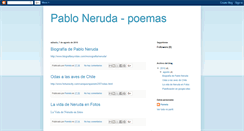 Desktop Screenshot of pabloneruda-poemas.blogspot.com