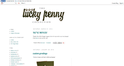 Desktop Screenshot of luckypennydesigns.blogspot.com