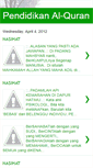 Mobile Screenshot of pendidikanalquran.blogspot.com