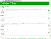 Tablet Screenshot of pendidikanalquran.blogspot.com