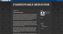 Desktop Screenshot of fashionablebehavior.blogspot.com