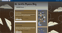 Desktop Screenshot of grohphysics.blogspot.com