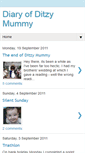 Mobile Screenshot of diaryofditzymummy.blogspot.com