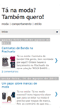 Mobile Screenshot of modatambemquero.blogspot.com