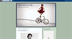 Desktop Screenshot of erinandhercello.blogspot.com