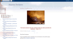 Desktop Screenshot of heavendeclares.blogspot.com
