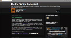Desktop Screenshot of flyfishingenthusiast.blogspot.com