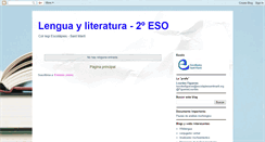 Desktop Screenshot of lenguayliteratura-2eso.blogspot.com