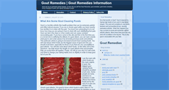 Desktop Screenshot of goutremediesinfo.blogspot.com