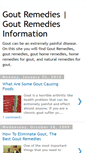 Mobile Screenshot of goutremediesinfo.blogspot.com