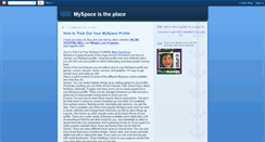 Desktop Screenshot of myspace-istheplace.blogspot.com
