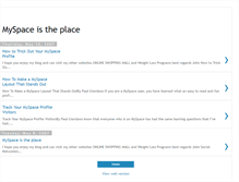 Tablet Screenshot of myspace-istheplace.blogspot.com