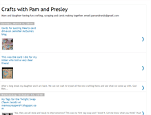 Tablet Screenshot of craftswithpamandpresley.blogspot.com