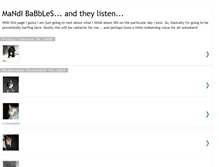 Tablet Screenshot of mandibabbles.blogspot.com