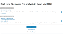 Tablet Screenshot of filemakerproandexcelodbcsolution.blogspot.com