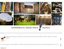 Tablet Screenshot of goodnessgraciousacres.blogspot.com