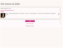 Tablet Screenshot of hotactressinindia.blogspot.com