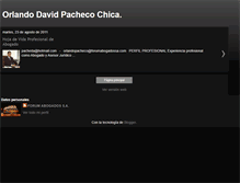 Tablet Screenshot of orlandodavidpachecochica.blogspot.com