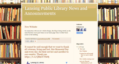 Desktop Screenshot of lansingpubliclibrarynews.blogspot.com