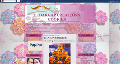 Desktop Screenshot of cedargapcreationscookies.blogspot.com