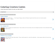 Tablet Screenshot of cedargapcreationscookies.blogspot.com