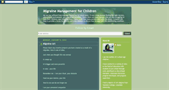 Desktop Screenshot of kidsmigraines.blogspot.com