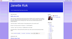 Desktop Screenshot of janettekok.blogspot.com