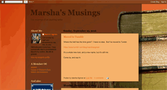 Desktop Screenshot of marshasmusing.blogspot.com