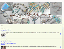 Tablet Screenshot of lovemyartjewelry.blogspot.com