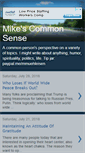 Mobile Screenshot of mikescommonsense-12.blogspot.com