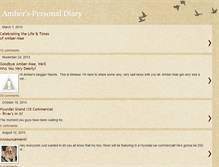 Tablet Screenshot of ambers-diary.blogspot.com