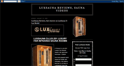 Desktop Screenshot of luxsauna-reviews.blogspot.com