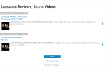 Tablet Screenshot of luxsauna-reviews.blogspot.com