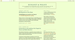 Desktop Screenshot of ecologyandpolicy.blogspot.com